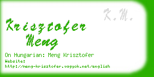 krisztofer meng business card